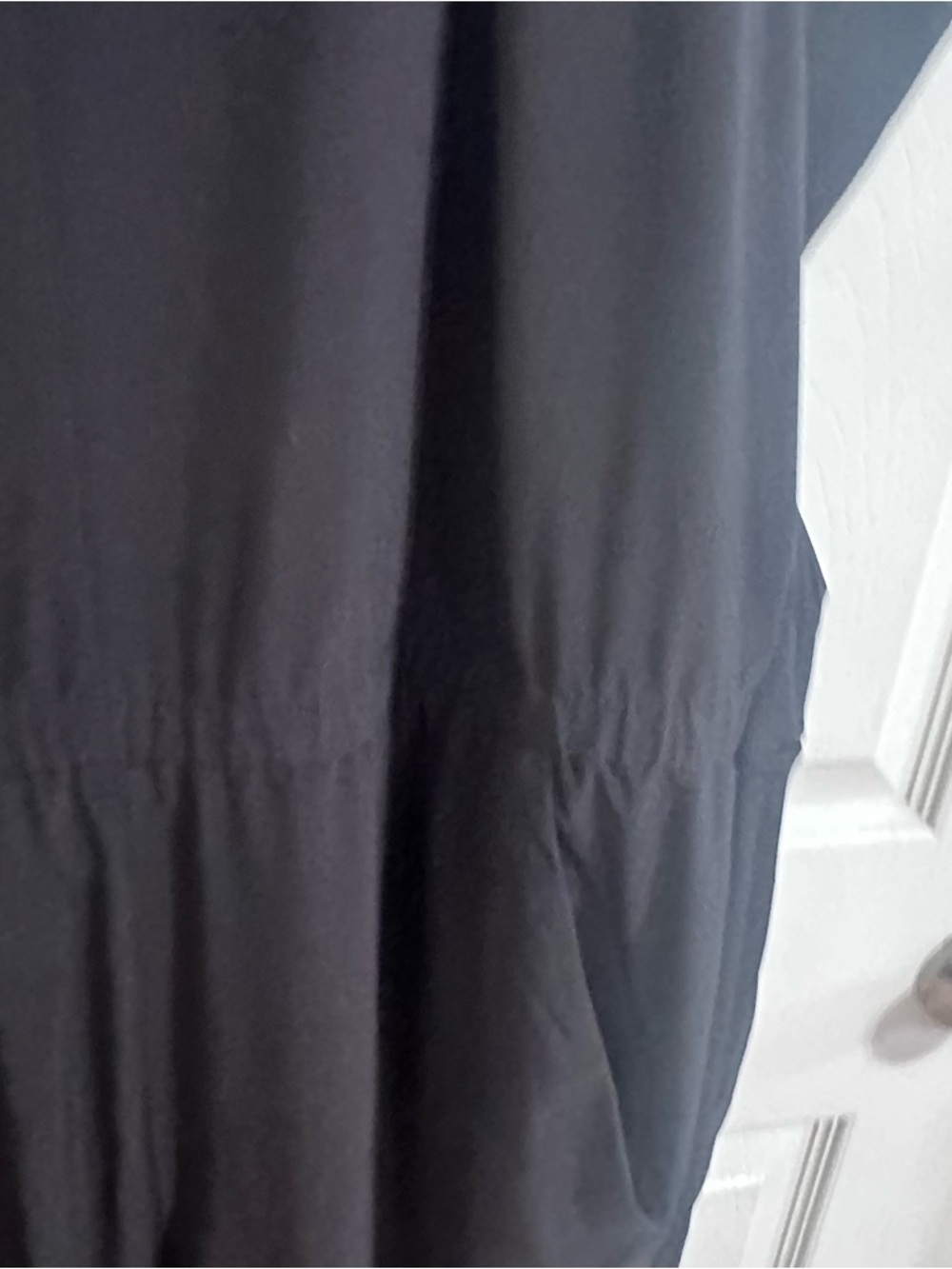 Athleta Brooklyn Jumpsuit Black Size 24 Wide Leg Stretch Travel Career Pockets - Picture 5 of 10